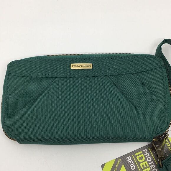 Travelon Nylon Zip Around Long Wallet RFID Protected - Picture 2 of 16